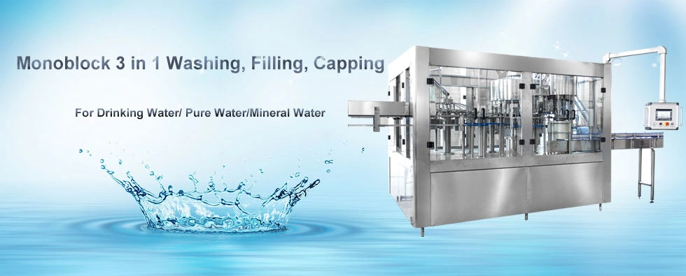 Automatic Water Bottling Plant Washing Sealing Machine / Juice Rinsing Filling Capping Packing Packaging Machinery Price for Full Production Line